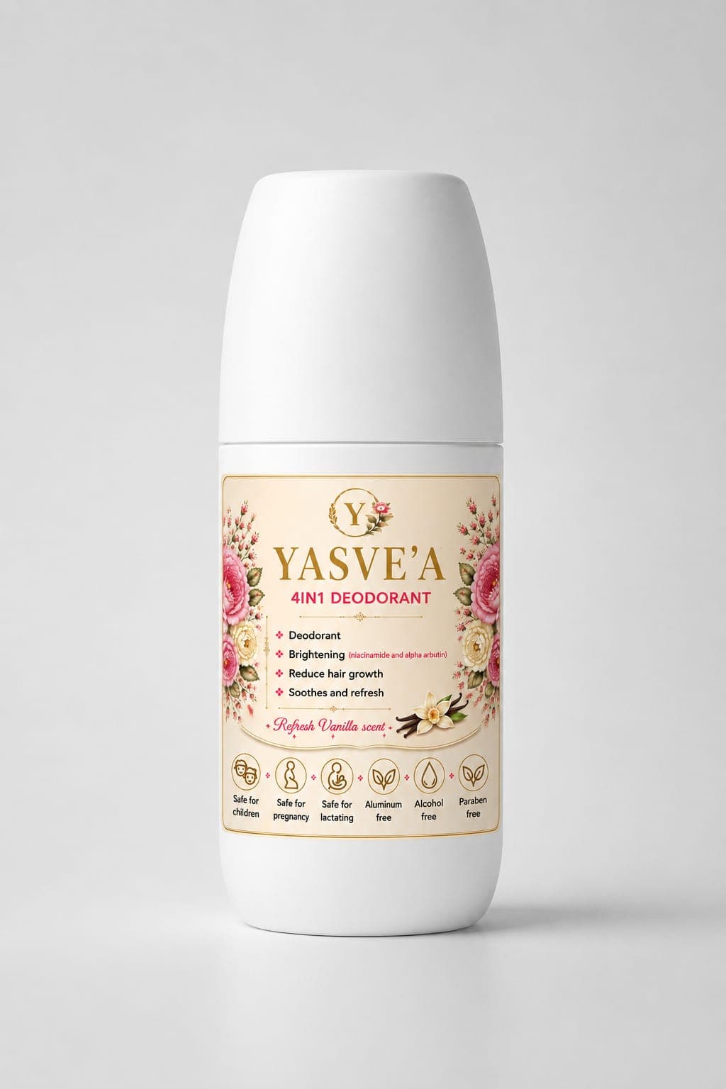 مزيل عرق Yasvèa ٤ في ١ – Refresh Vanilla